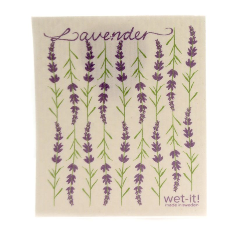 Swedish Dish Cloth 7.75" Flowers And Herbs Set Absorbent Cleaning Cloth Daisy Sage Mint  -  Dish Cloth