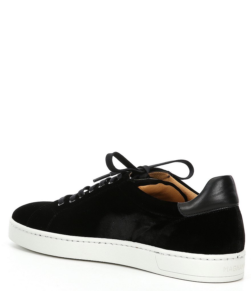 Magnanni Men's Dalia Velvet Lace-Up Sneakers