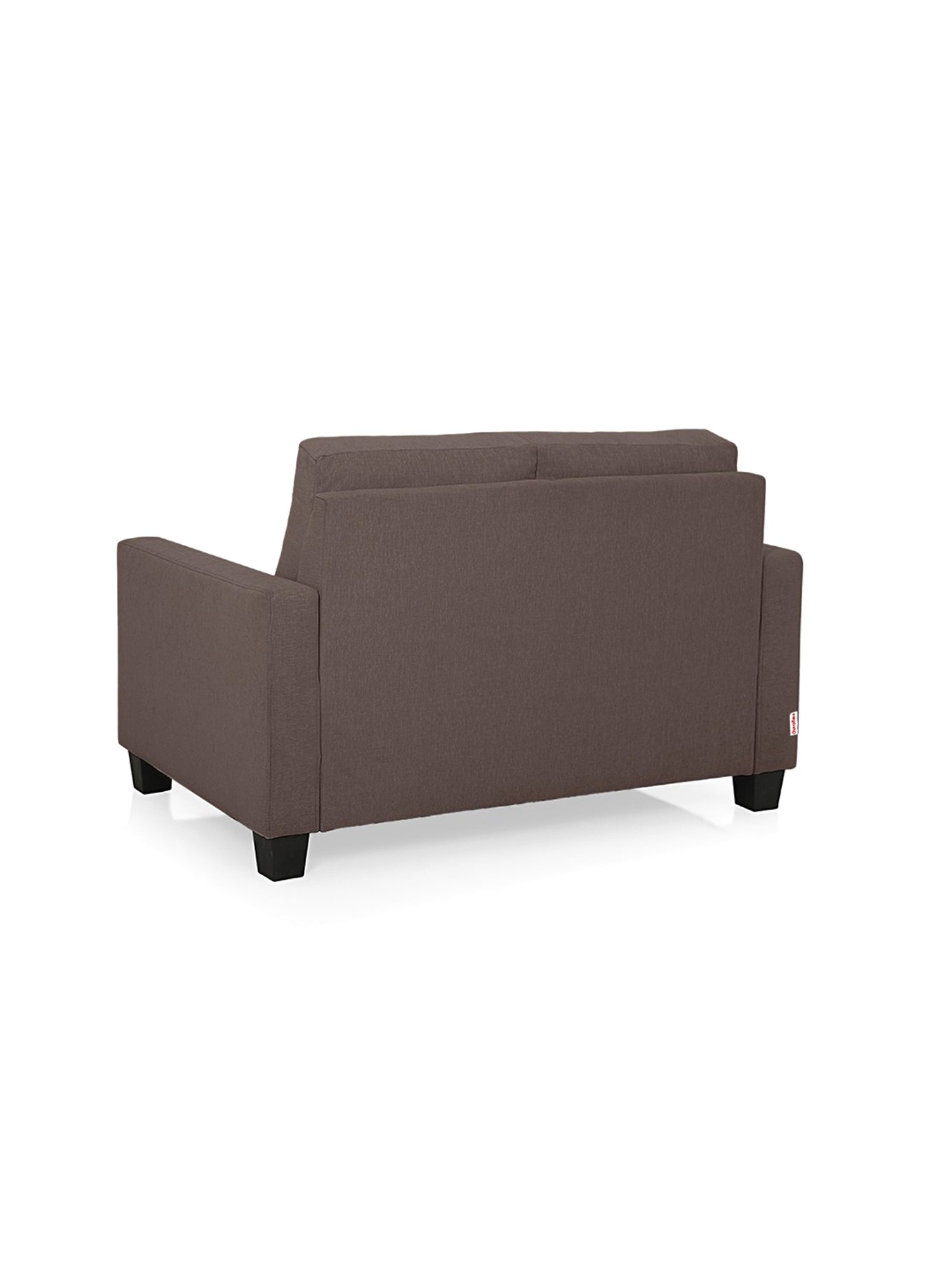 Duroflex Ease Saddle Brown Neem Wood 2 Seater Sofa