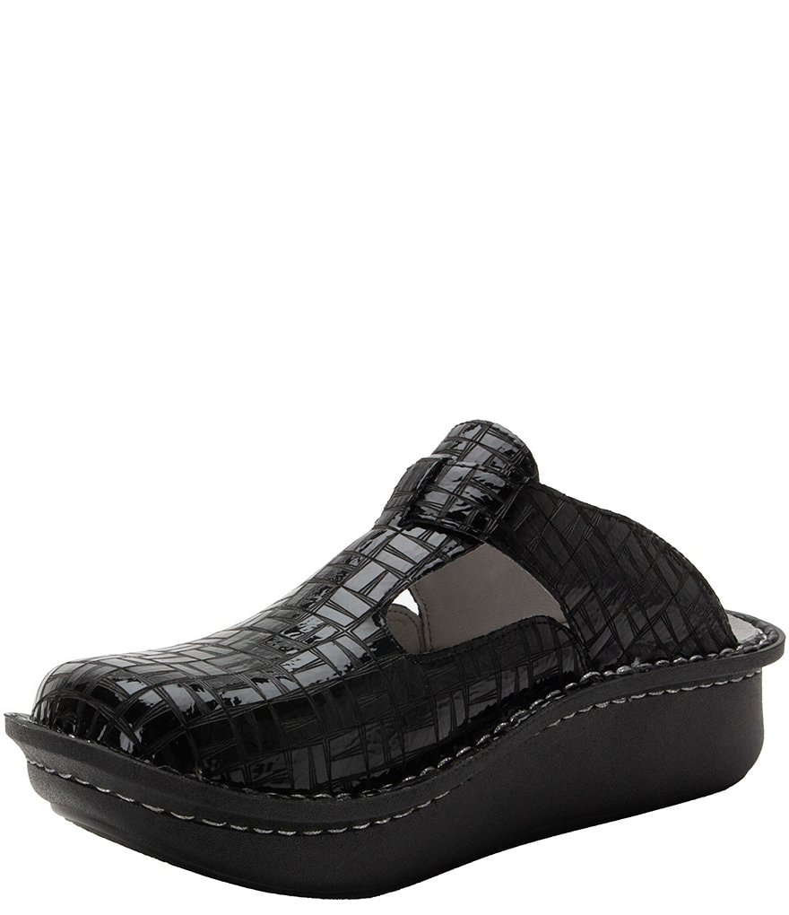 Alegria Classic Score Leather Clogs