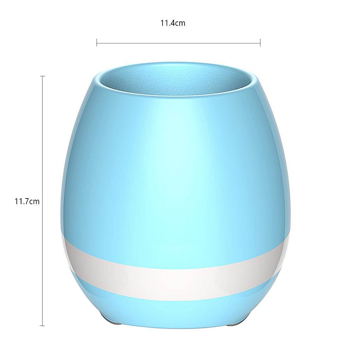 Flowerpot Bluetooth Speaker Night Light Smart Music Touch Control Wireless Speaker