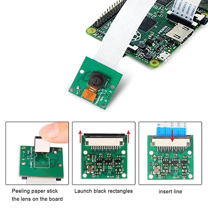 Pi Mini Camera Video Module 5 Megapixels 1080p Sensor OV5647 Webcam for Pi Model ABA+B+ Pi 2B and Pi 3B Pi 3 B+ Pi 4 B