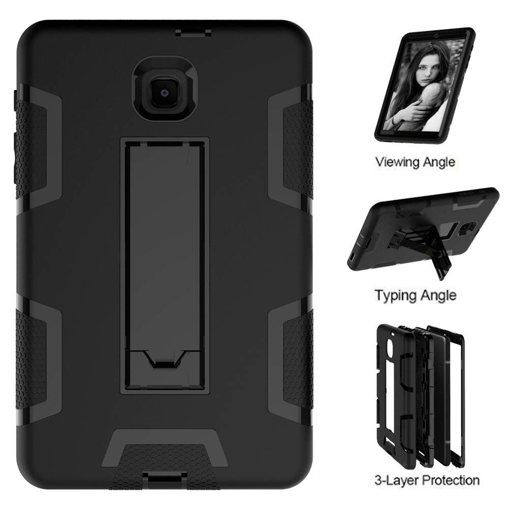 Mignova Case for Galaxy Tab A 8.0 Case 2018,Three Layer Shockproof Armor Defender Full-Body Rugged Protective Case Cover with Stand for Samsung Galaxy Tab A 8.0 2018 SM-T387/T387v