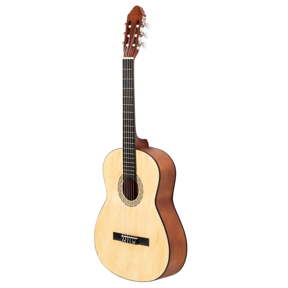 39" Practice Beginner Basswood Classical  Acoustic Guitar Burlywood