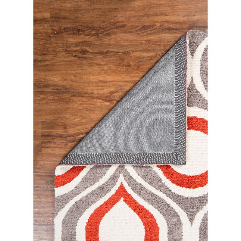 5'x7' Geometric Area Rug Gray - Linon