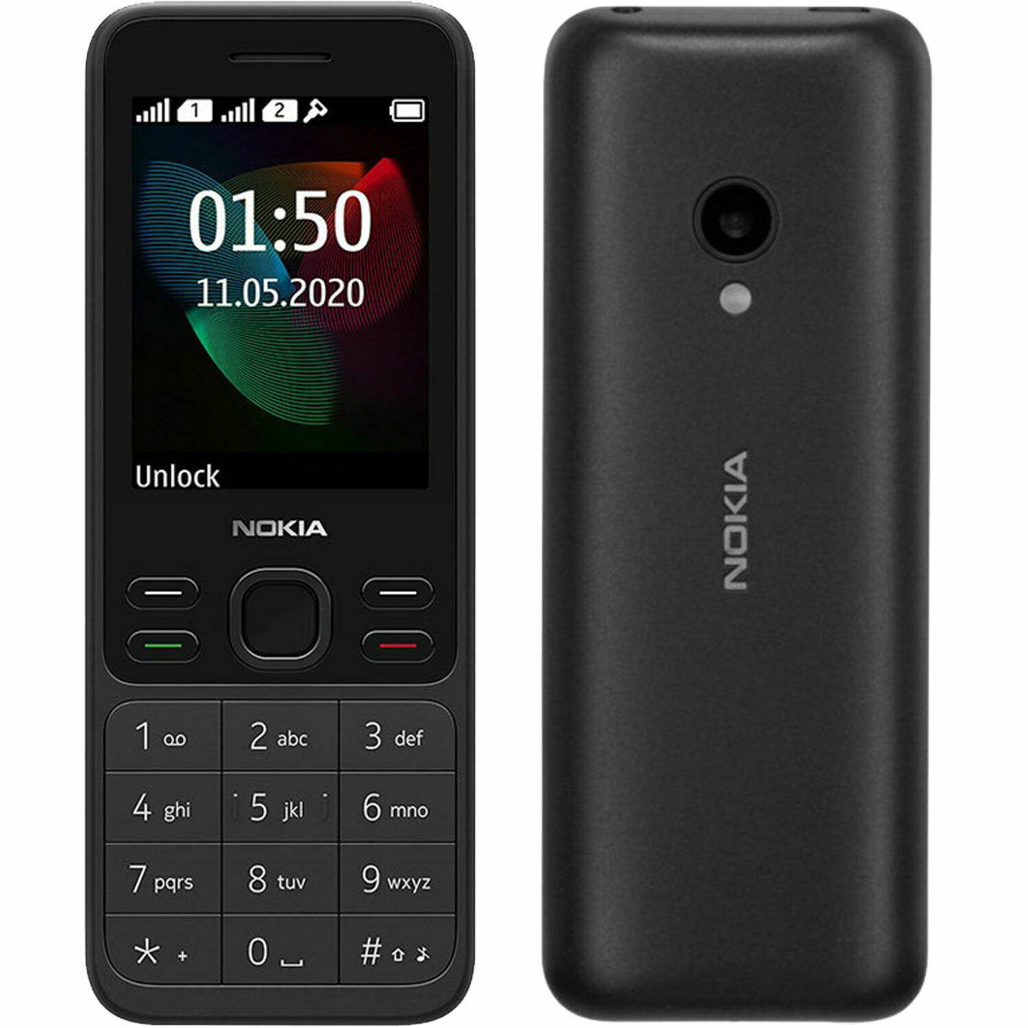 Nokia 150 (2020) Dual-SIM 4MB (GSM Only | No CDMA) Factory Unlocked 2G Cell-Phone (Black) - International Version