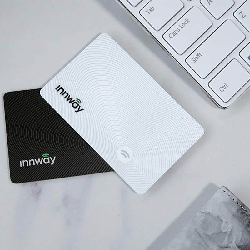 Card Ultra Thin Rechargeable Bluetooth Tracker Finder Find Your Wallet Bag Backpack Keys Laptop Tablet Black