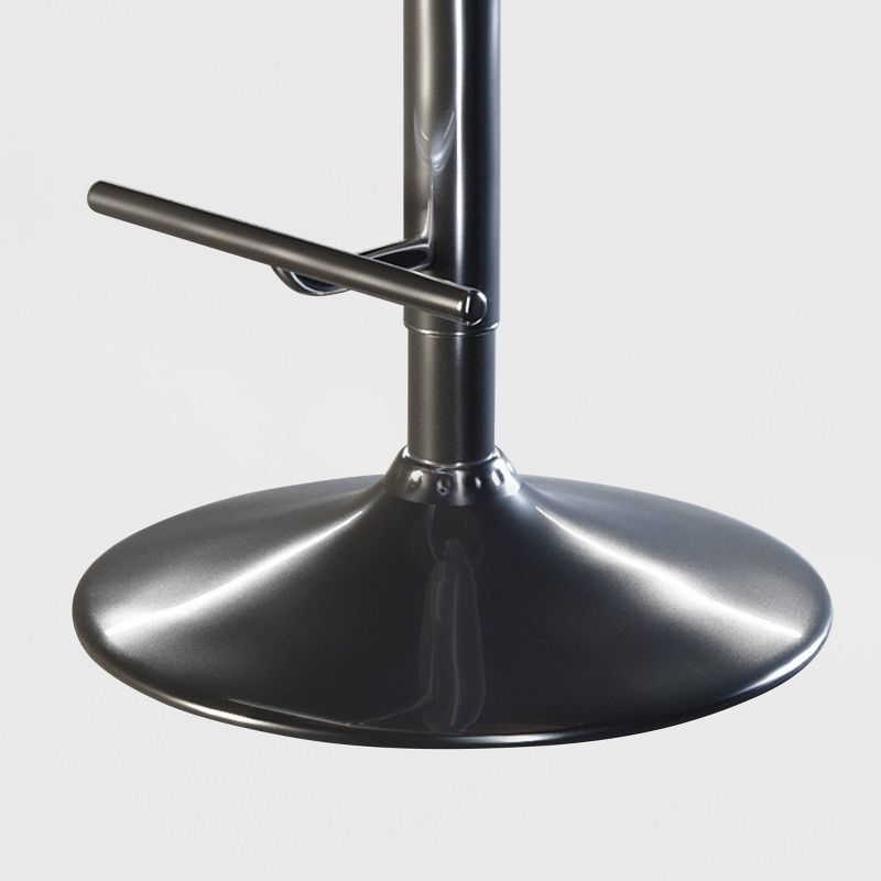 Gilford Adjustable Swivel Barstool Black - WyndenHall