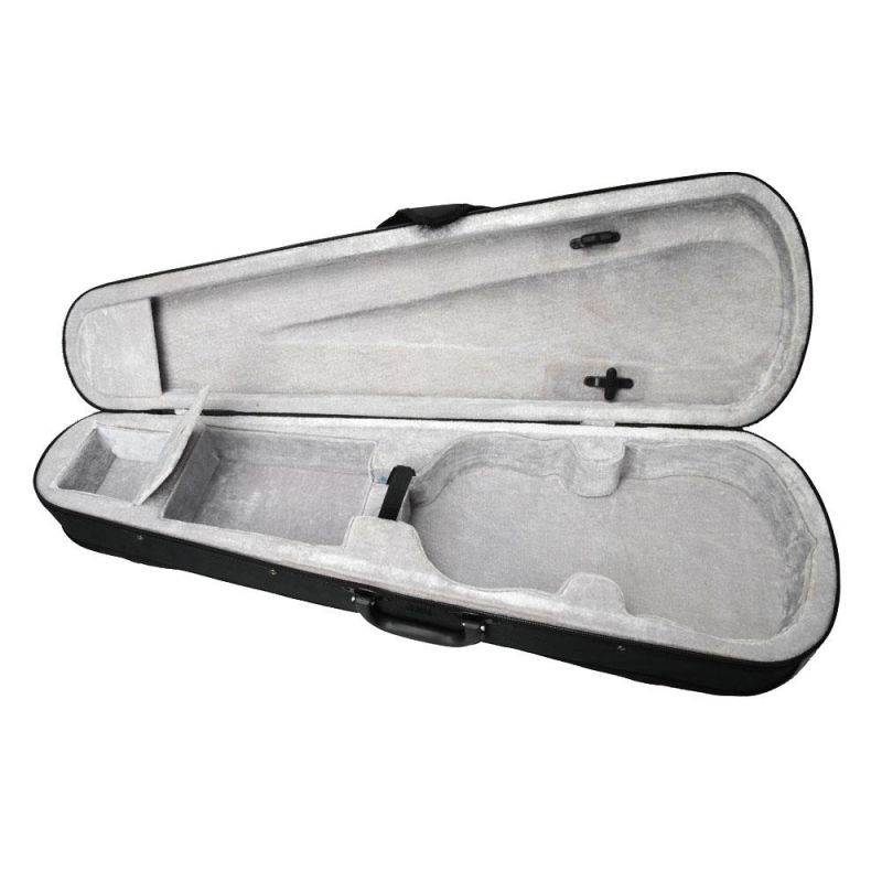 New Popular 4/4 Cloth Fluff Triangle Shape Silver Gray Violin Case