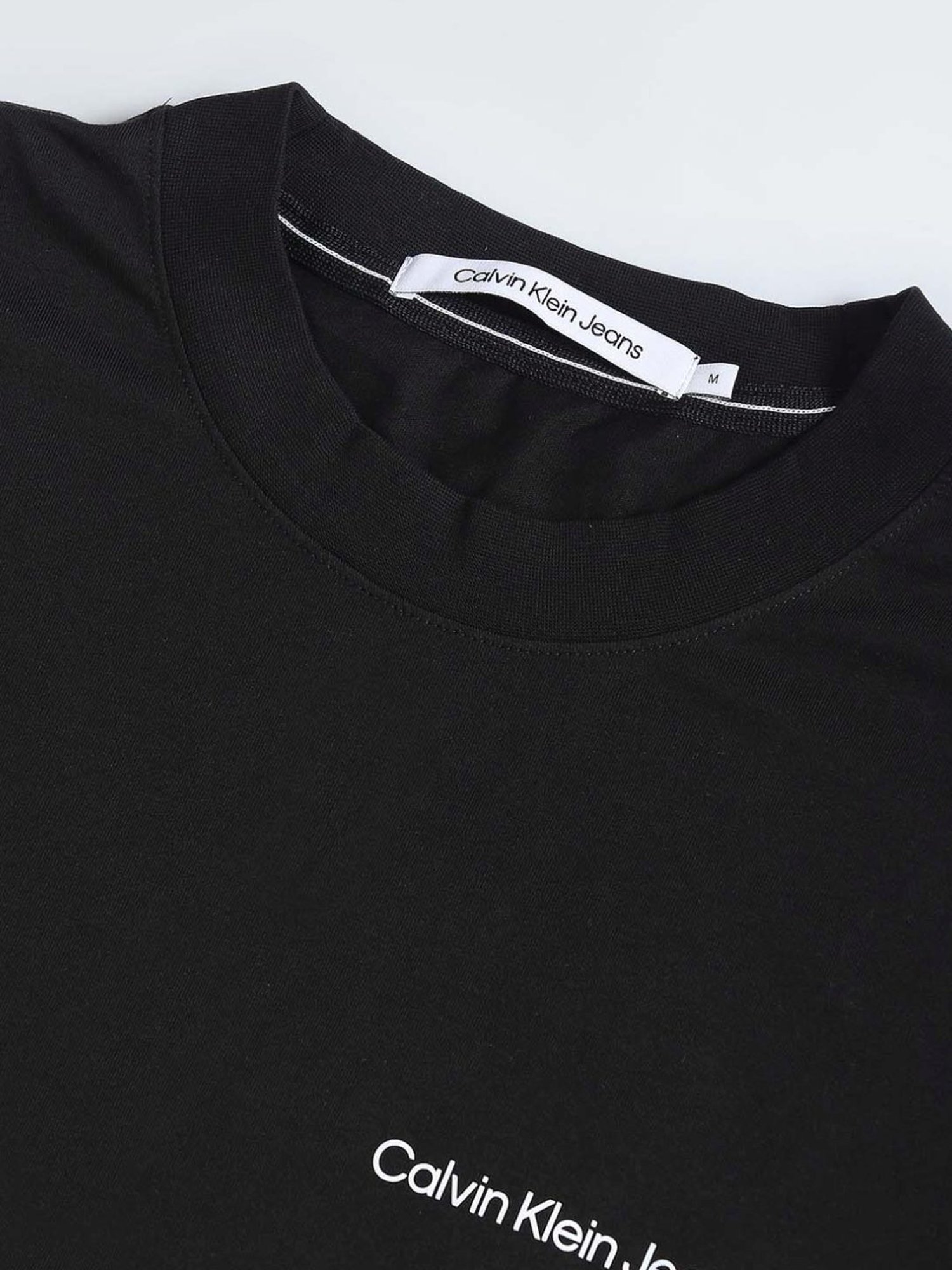 Calvin Klein Black Cotton Regular Fit T-Shirt