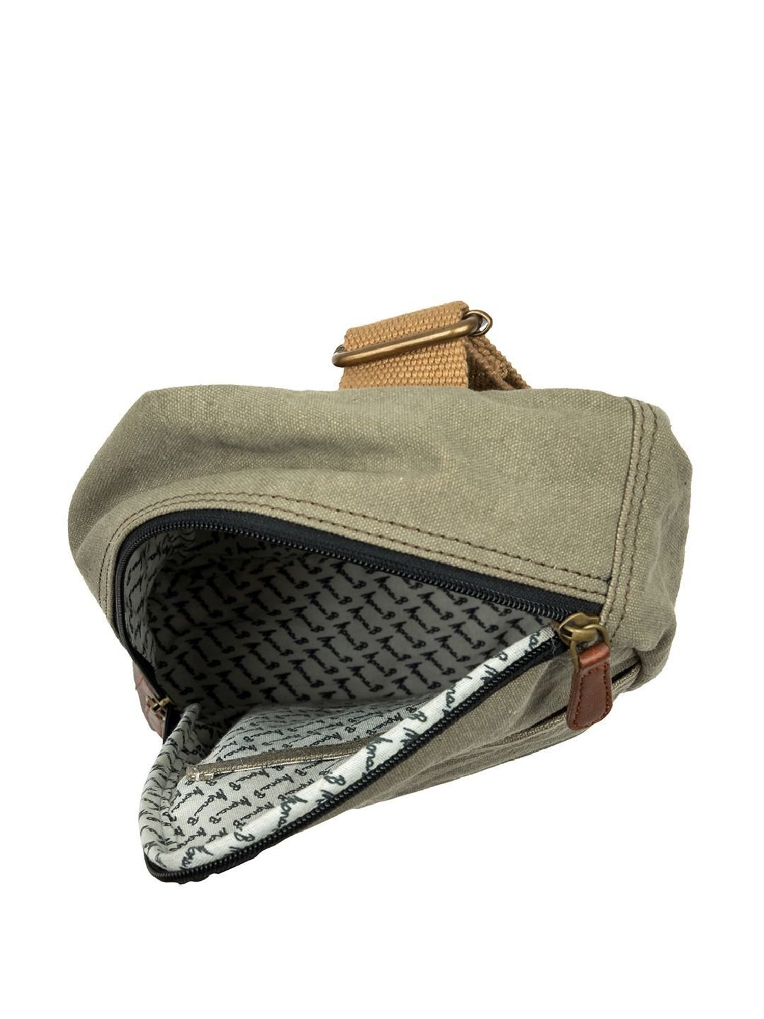 Mona B Olive Solid Waist Pouch