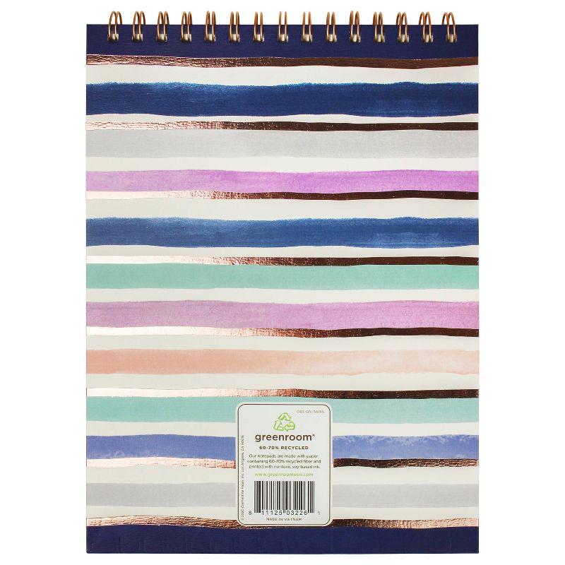 8" x 10" 80 Sheet Lined Spiral Notepad Watercolor - greenroom