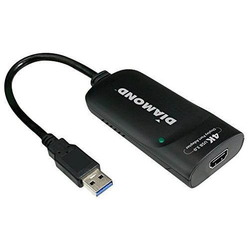 Diamond BVU5500H Uga Usb 3.0/2.0 To Ultra Hd 4k 3840 X 2160 Hdmi Video Graphics Adapter.