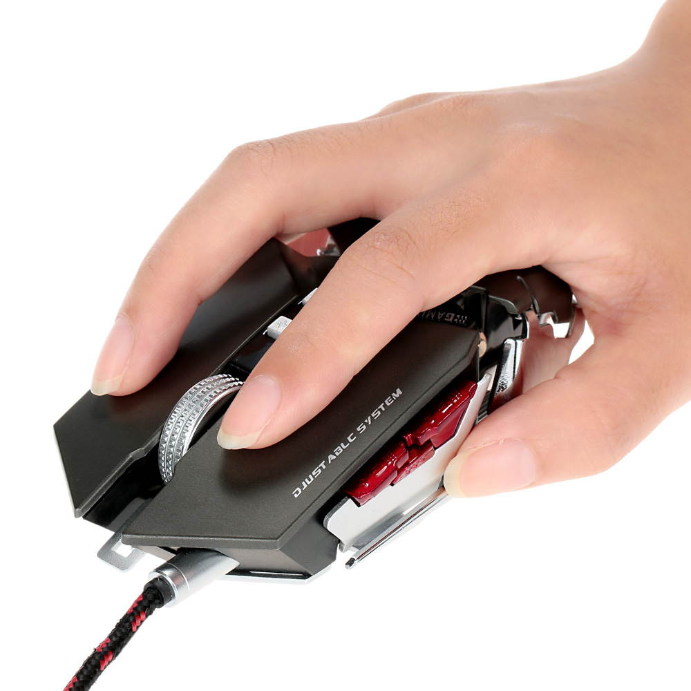 LUOM G50 4000DPI Gaming Mouse Game Optical Computer Mouse/Mice Professional Macro Programmable Not RGB LED USB Wired Mouse