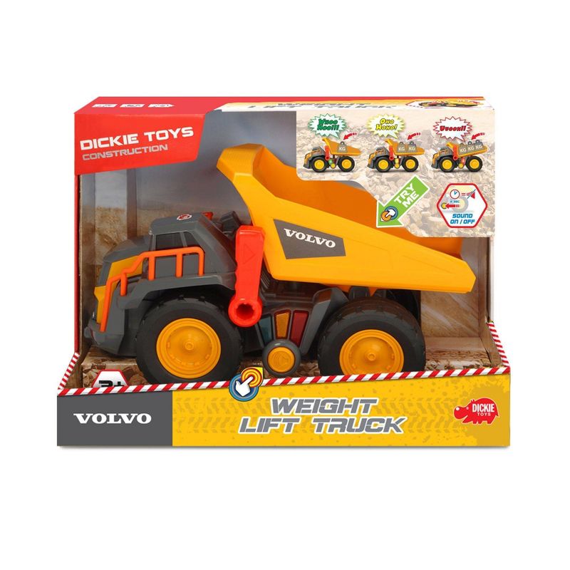 Dickie Toys 12" Volvo Weight Lift Construction Truck