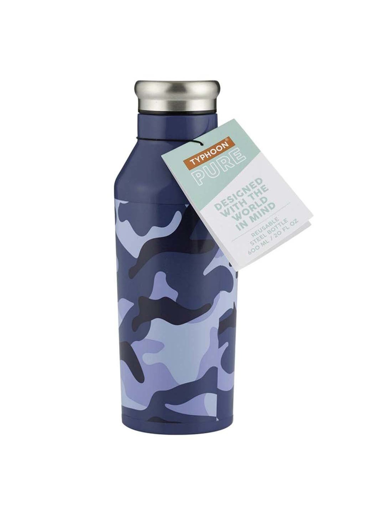 Typhoon Pure Kids Blue Stainless Steel Water Bottle (0.6 L)