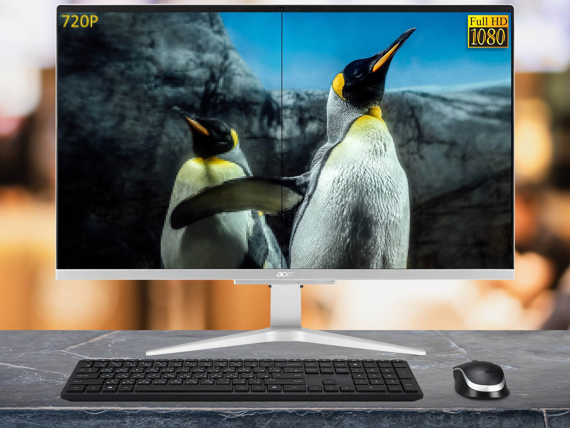 Acer Aspire C All-in-One, 27" FHD Display, Intel Core i5-1035G1 Upto 3.6GHz, 16GB RAM, 2TB NVMe SSD, NVIDIA GeForce MX130, HDMI, Wi-Fi, Bluetooth, Windows 10 Pro