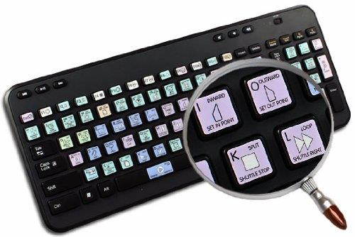 ADOBE AUDITION GALAXY SERIES NEW KEYBOARD LABELS SHORTCUTS 12x12 SIZE