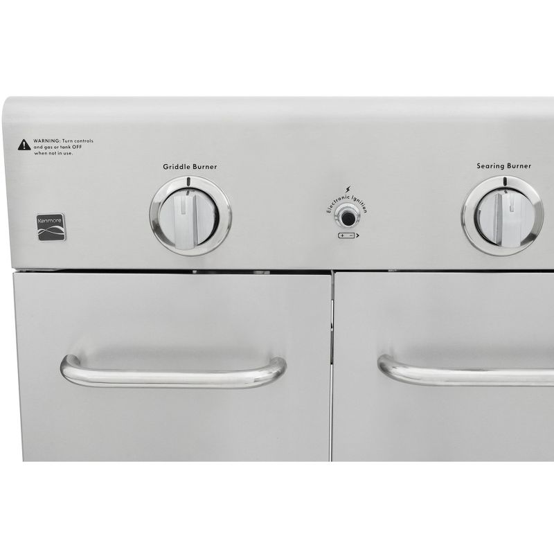 Kenmore PG-OK005 Cooking Station with Right Side Sear Burner and Left Side Burner with Griddle