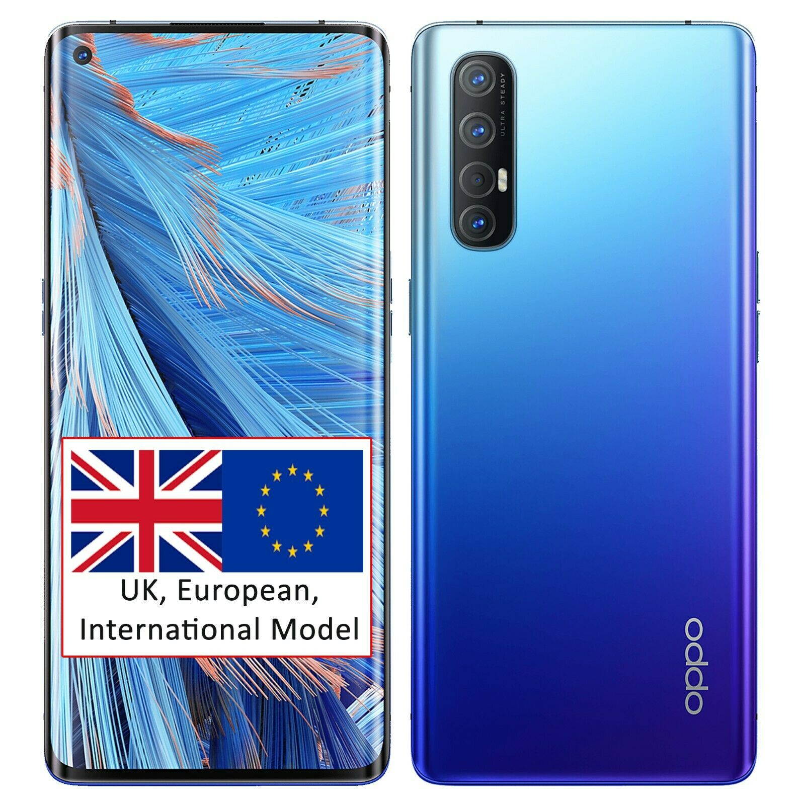 OPPO Find X2 Neo (5G) CPH2009 Single-SIM 256GB + 12GB RAM (GSM Only | No CDMA) Factory Unlocked Smartphone - Moonlight Black