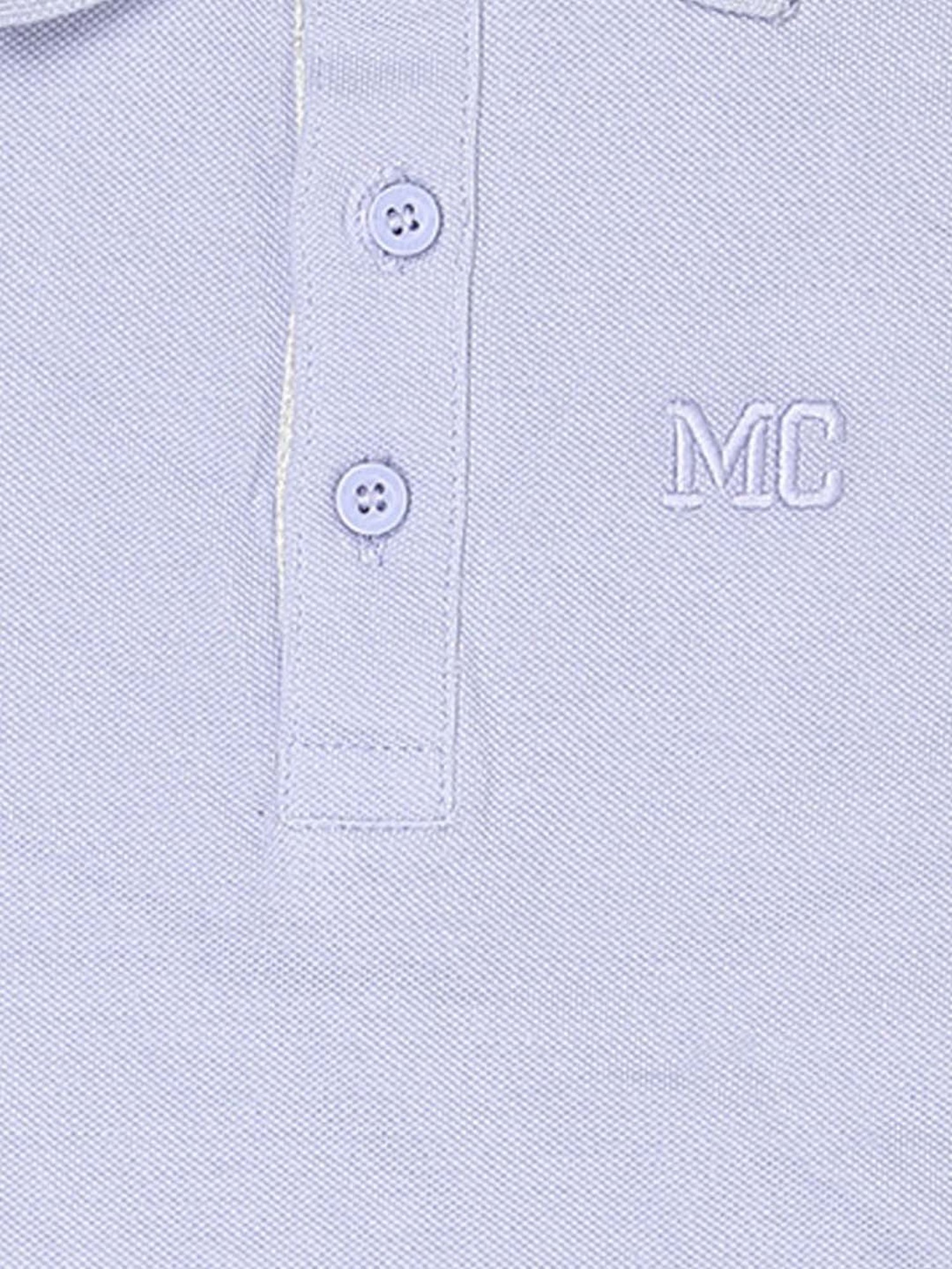 Mothercare Kids Blue Cotton Regular Fit Polo T-Shirt