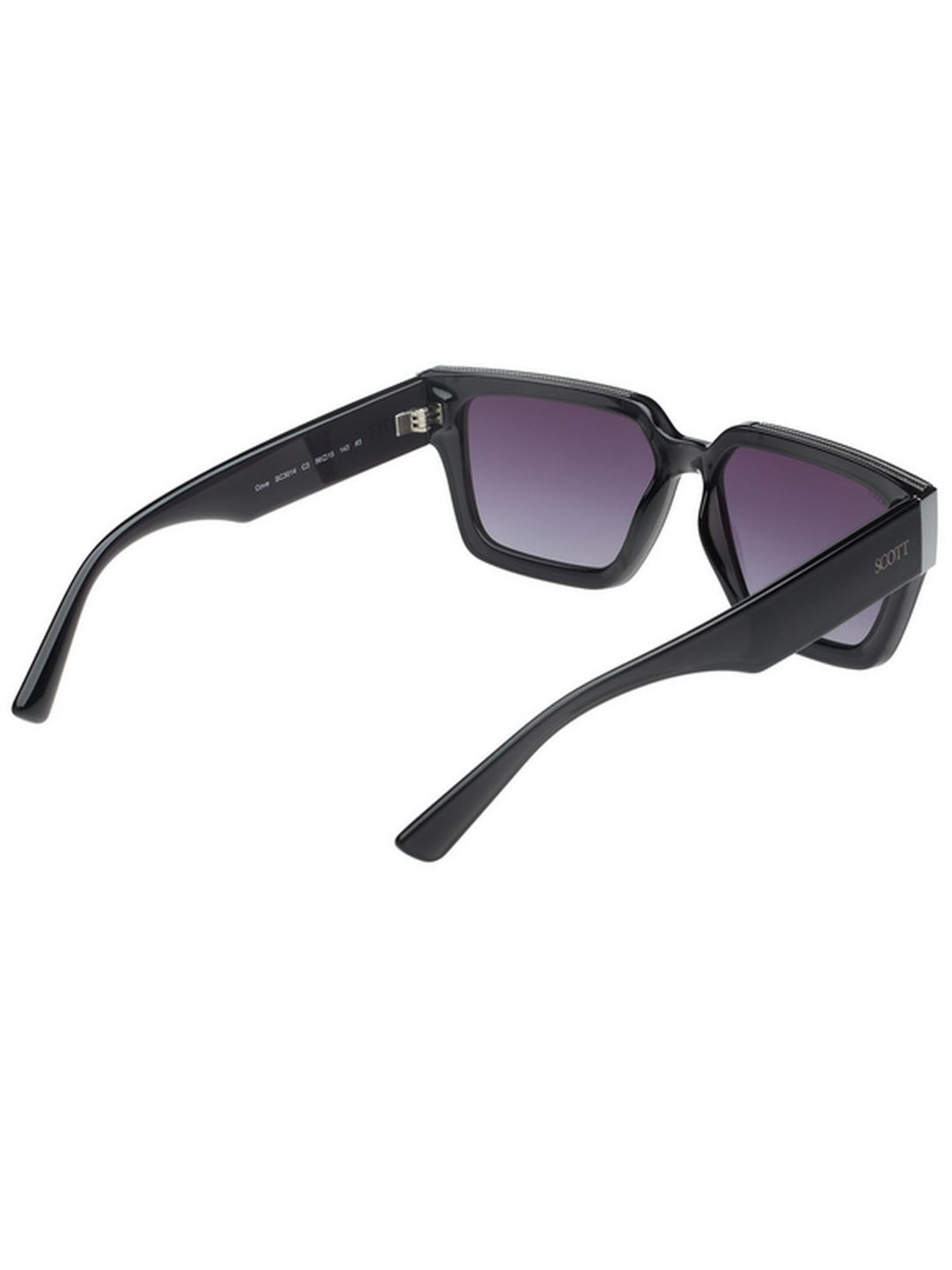 SCOTT Grey Wayfarer UV Protection Unisex Sunglasses