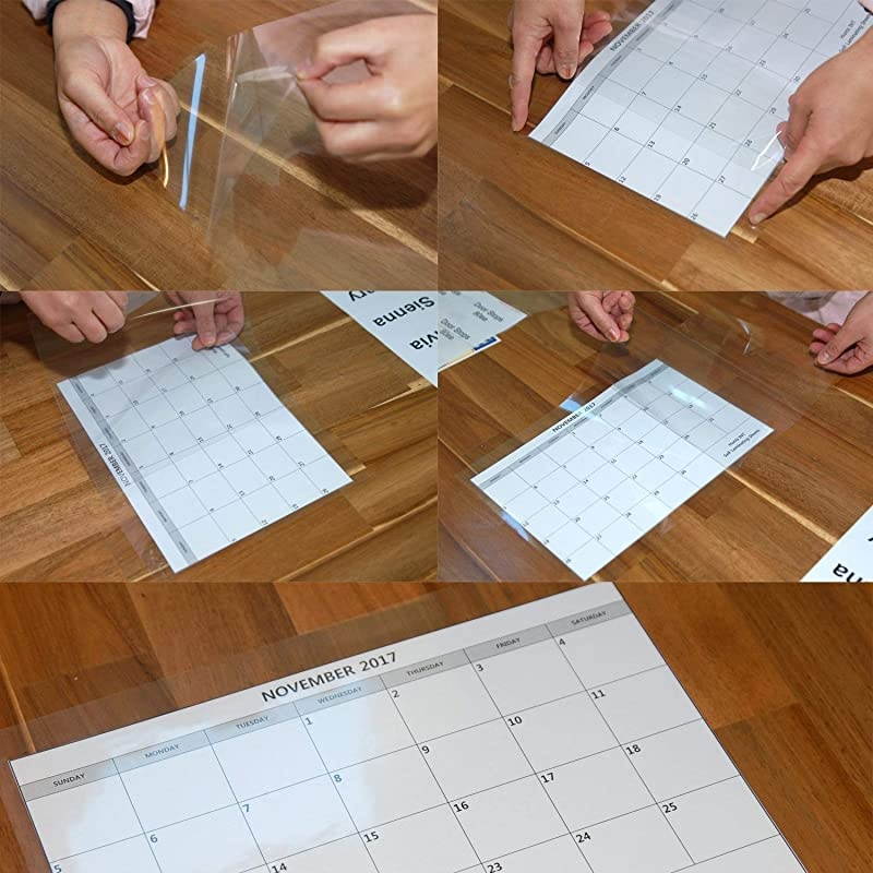 of 24, Self-Adhesive Laminating Sheets, Clear Letter Size (9 x 12 Inches), 4 mil Thickness