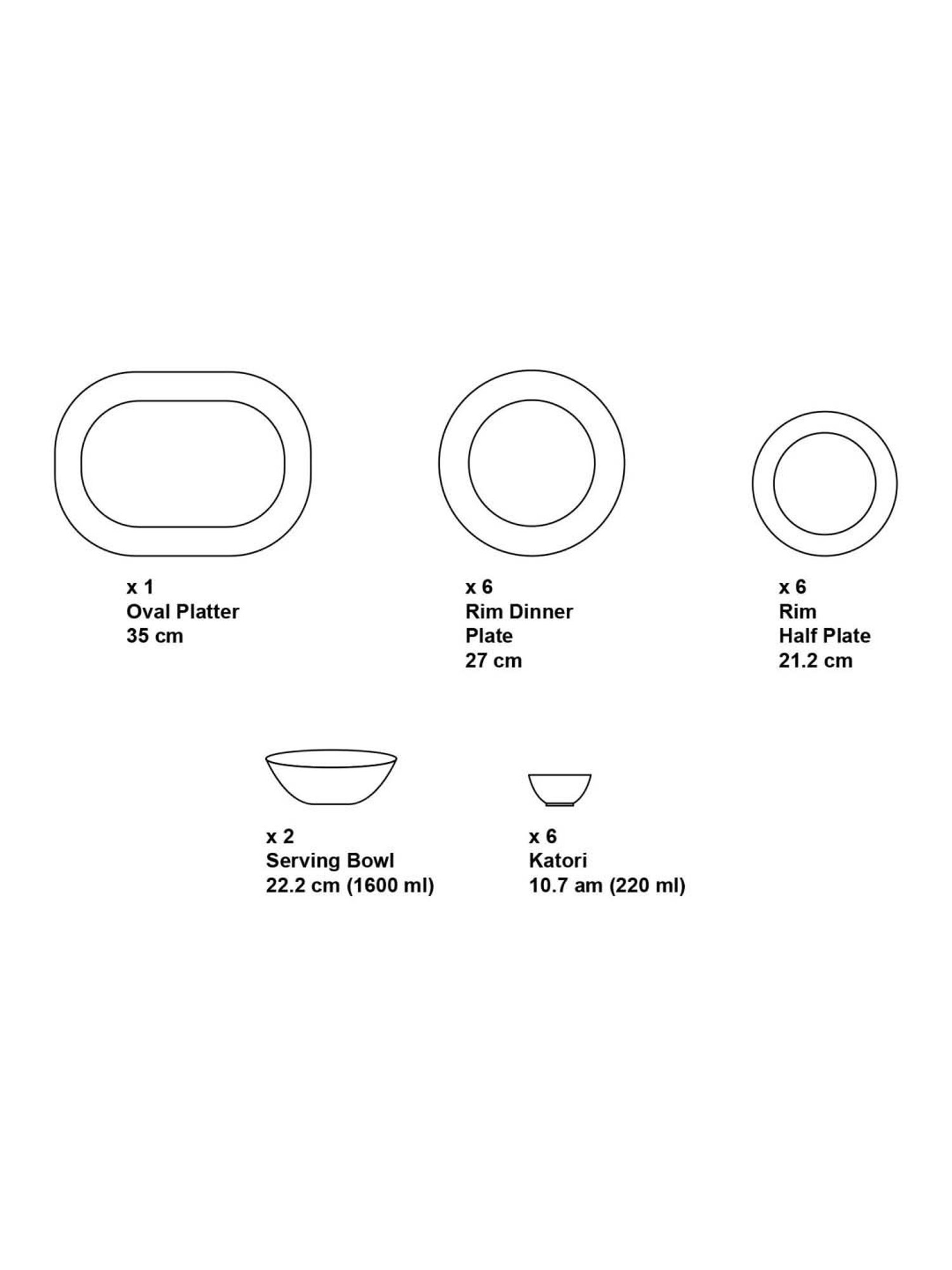 NORITAKE Winter Sonata White & Grey Porcelain Dinner Set