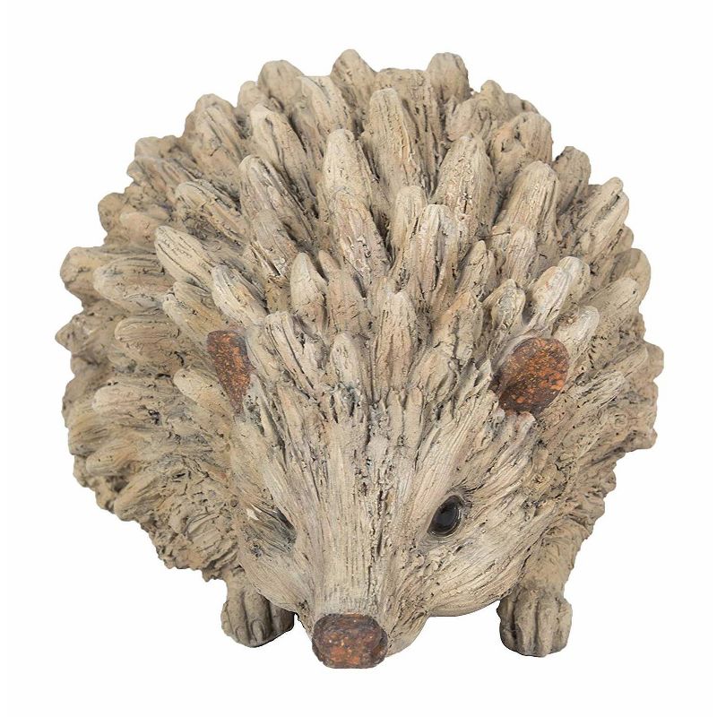 3" Polyresin Baby Hedgehog Driftwood Outdoor Statue Brown - Hi-Line Gift