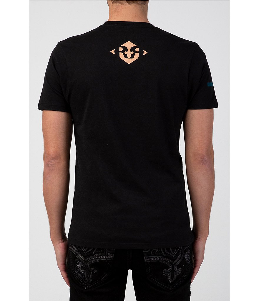 Rock Revival Checker Graphic Short-Sleeve T-Shirt