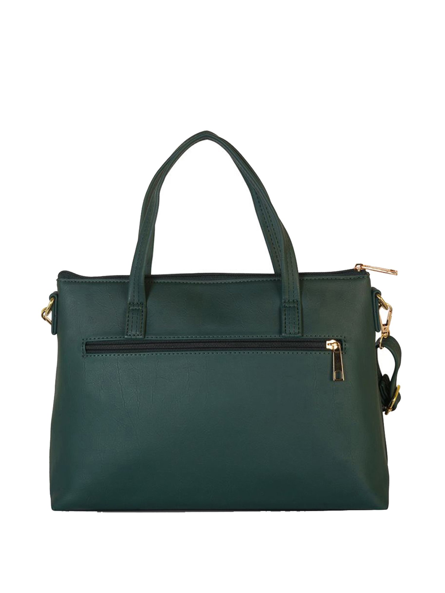 Baggit Green Solid Medium Handbag