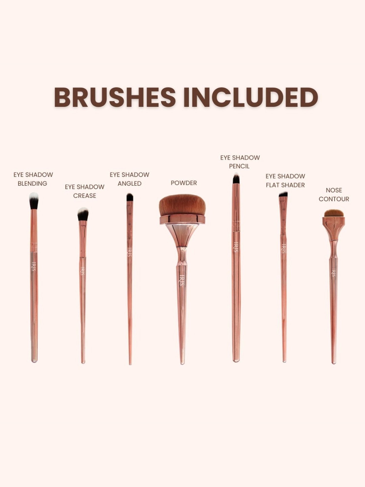 Iris Cosmetics Luminous 14-Piece Complete Brush Set