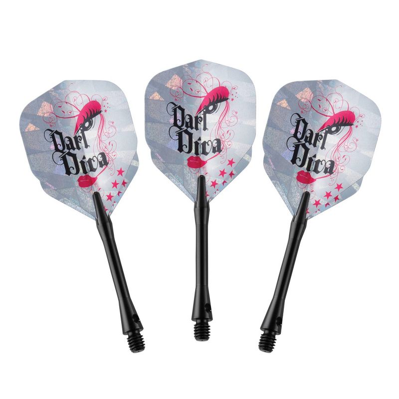 Elkadart Rainbow 90% Tungsten Soft Tip Darts Multi Color Titanium Coating Ringed Barrel 18 Grams