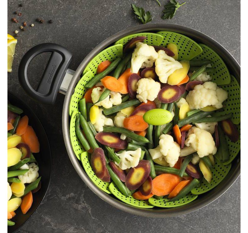 GoodCook Ready Steamer Basket with Extendable Handle