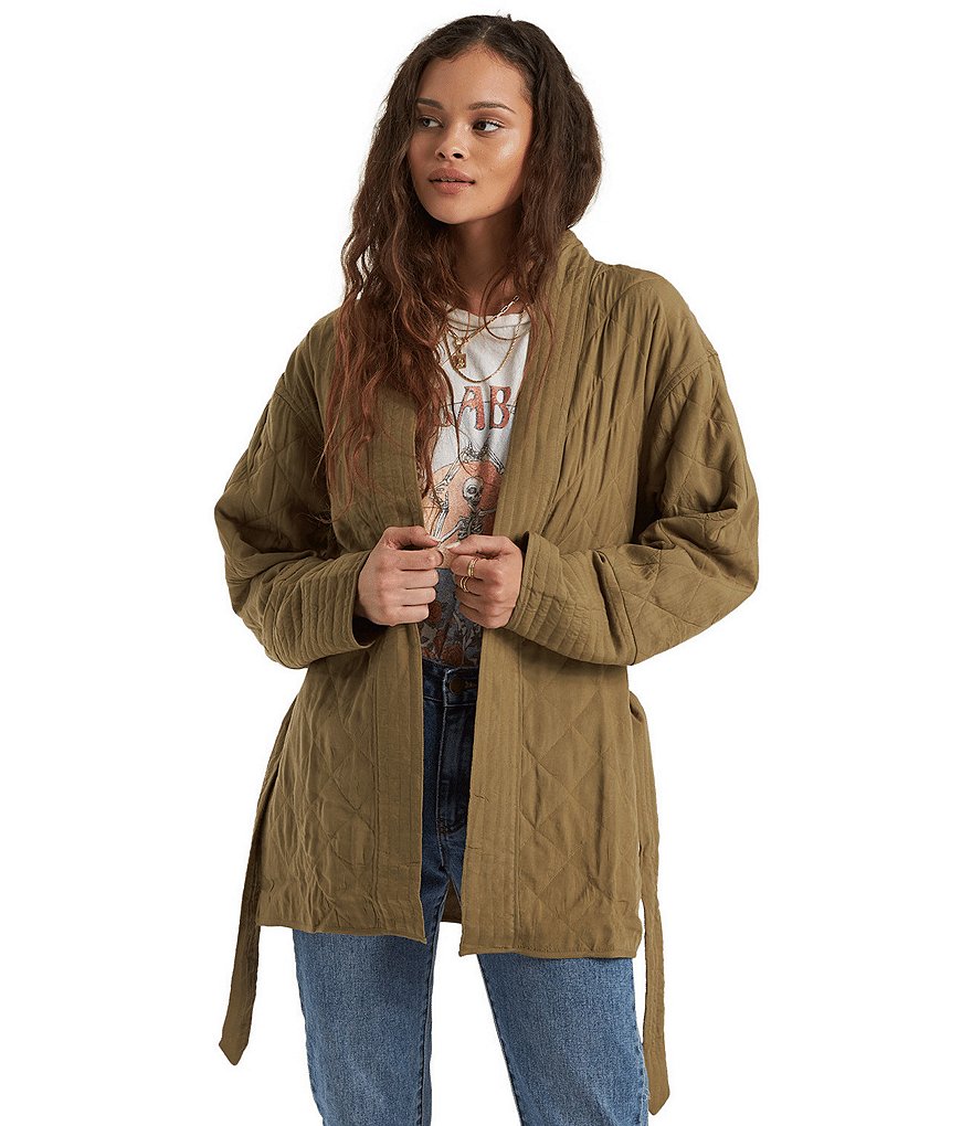 Sundown by Splendid Coordinating Joey Acid Wash Zip Front Hoodie