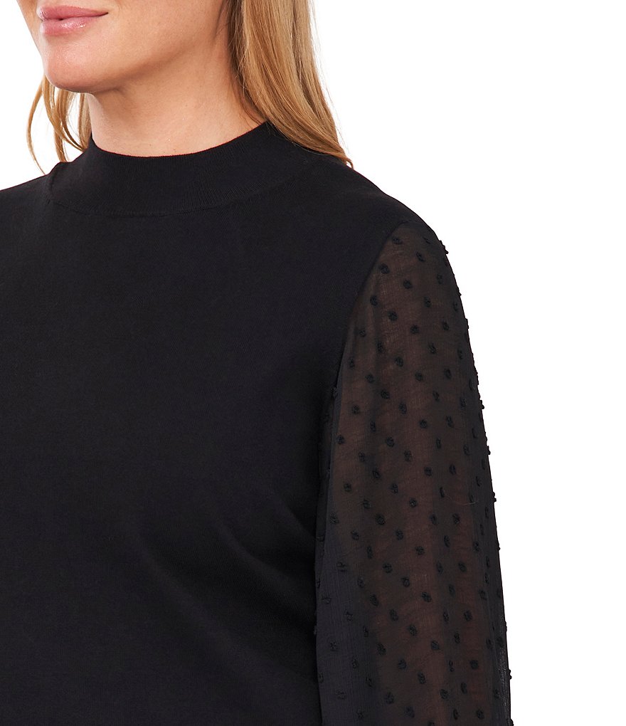 Ruby Rd. Plus Size Ombre Striped 3/4 Sleeve Button Front Long Cardigan