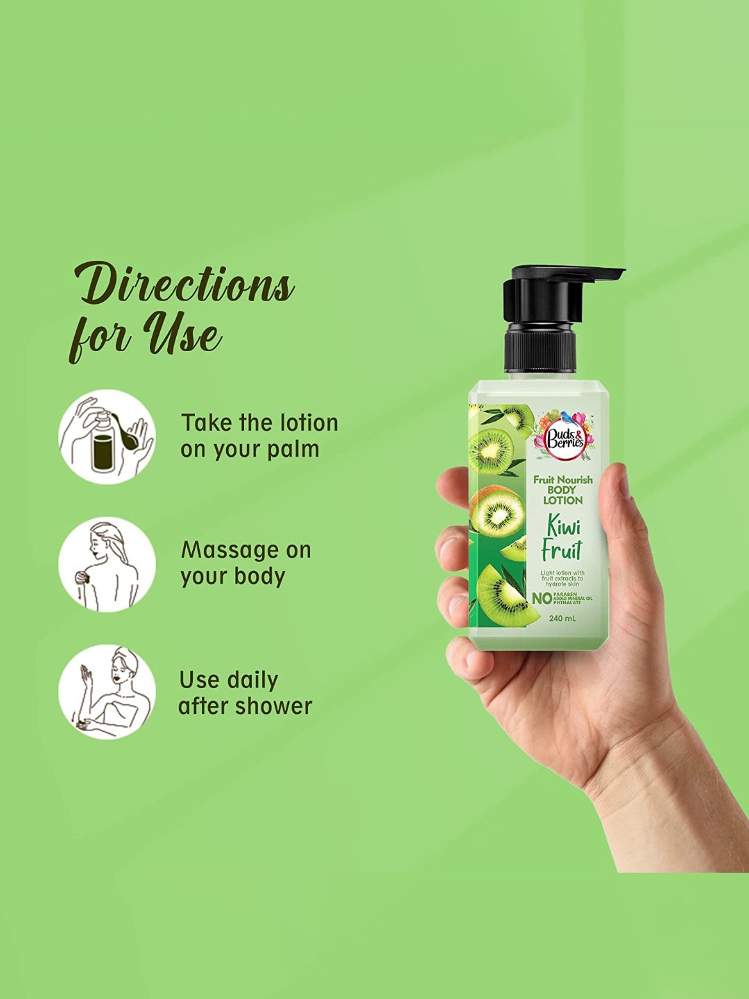 Buds & Berries Kiwi Fruit Nourish Body Lotion - 240 ml