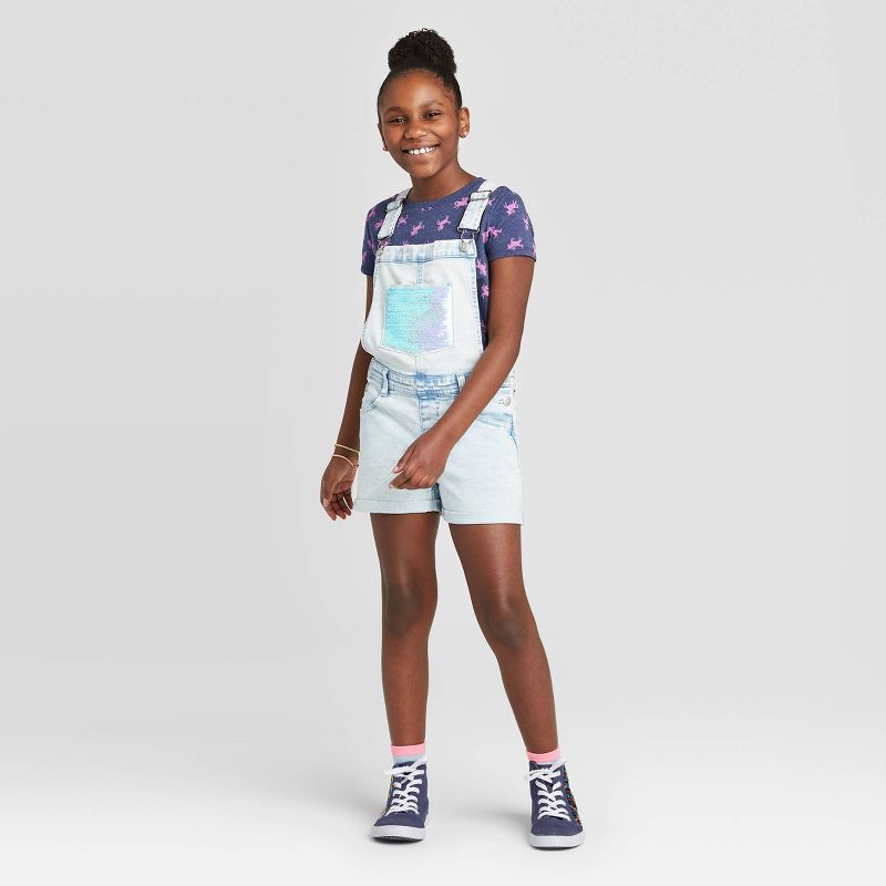 Girls' Uniform Knit Jumper - Cat & Jack™ Navy XS