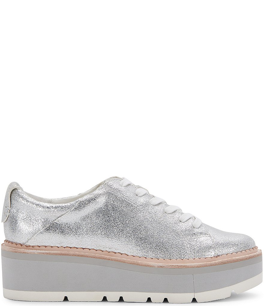 Dolce Vita Toyah Metallic Suede Platform Sneakers