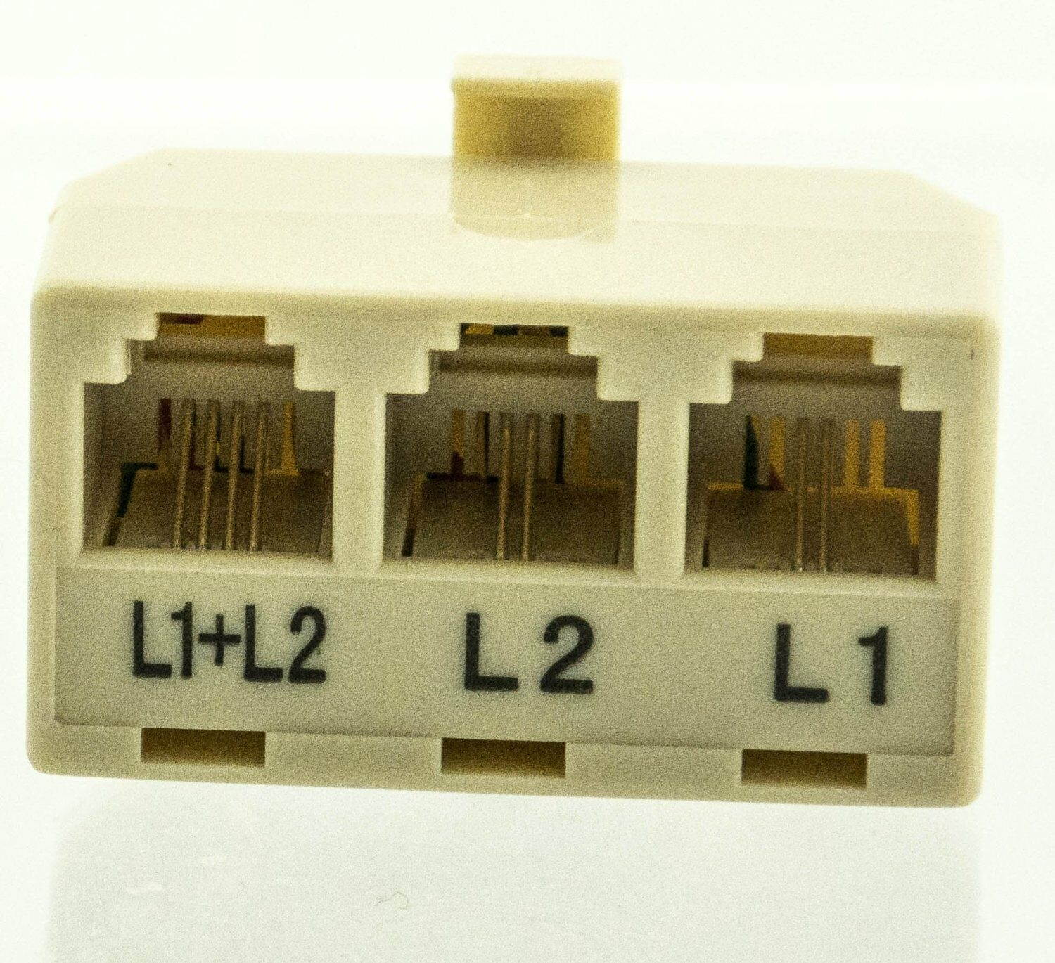 Steren Telephone Modular 2-line Split Adapter (300324) (300-324)