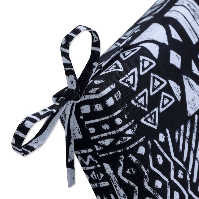 18.5" 2pk Hatteras Black Throw Pillows Black - Pillow Perfect