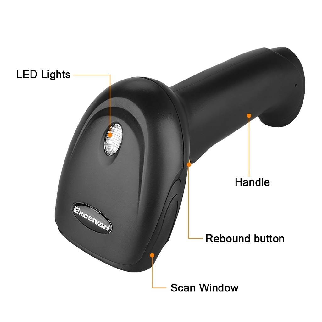 Zgeer Bluetooth Wireless USB Laser Barcode Scanner