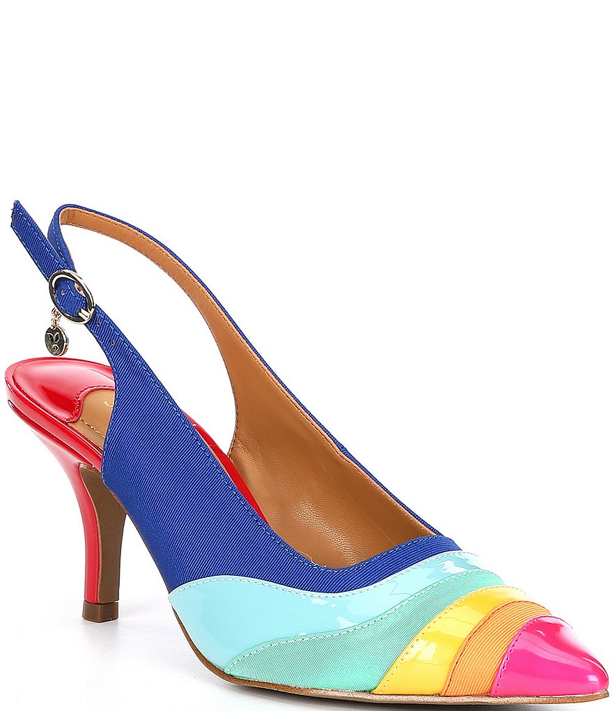J.Renee Harra Colorblock Slingback Pumps