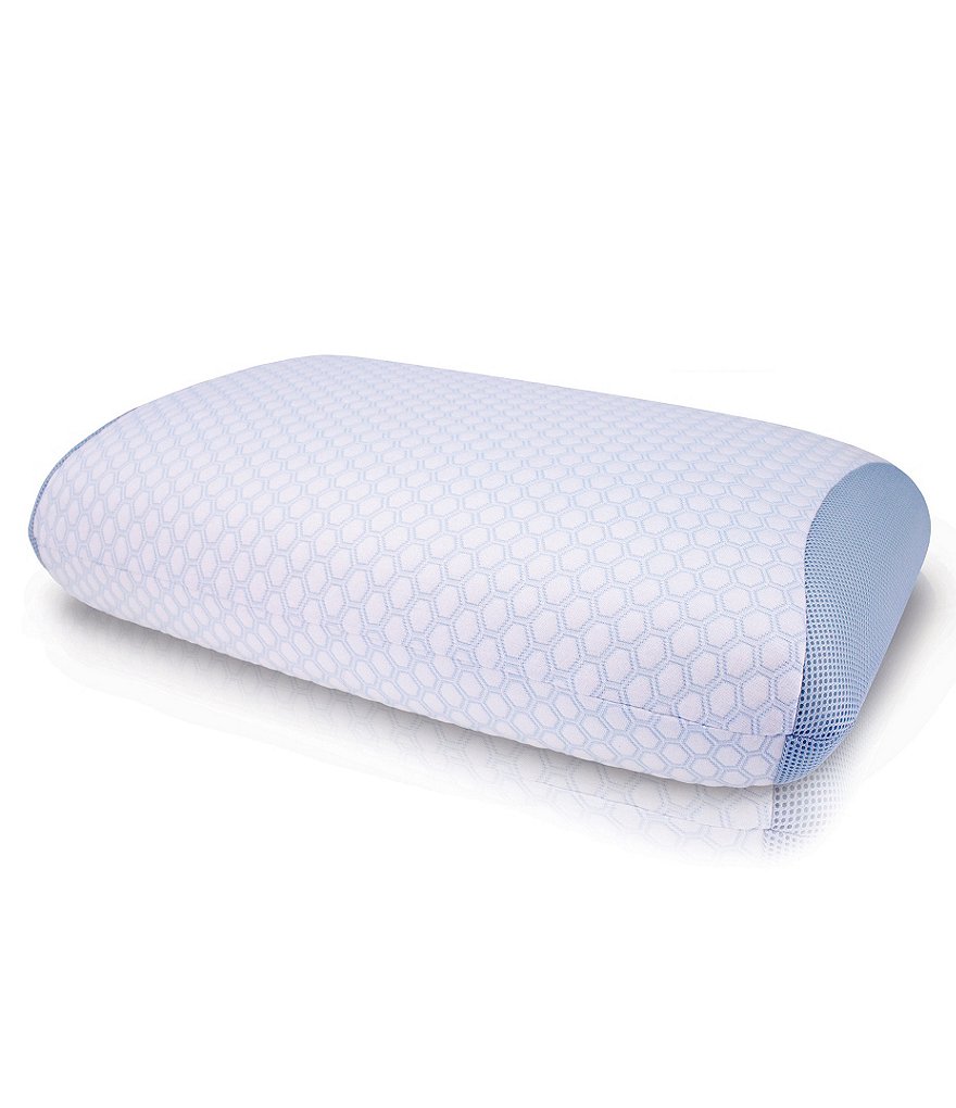 Sensorpedic SensorCOOL Dual Sided Gusseted Memory Foam Pillow with Gel Overlay