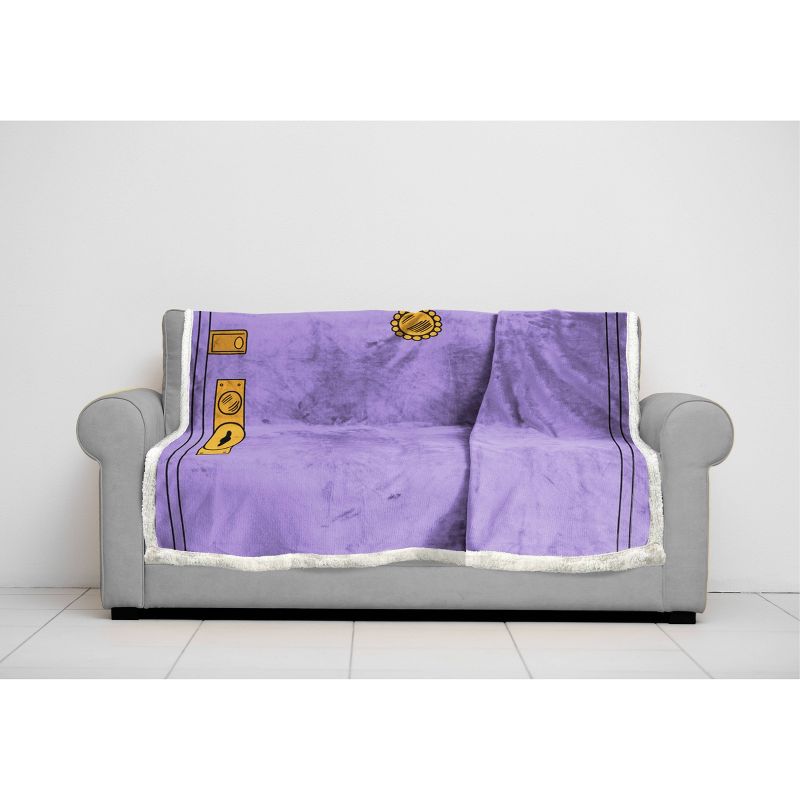 60"x90" Friends Door Sherpa Blanket