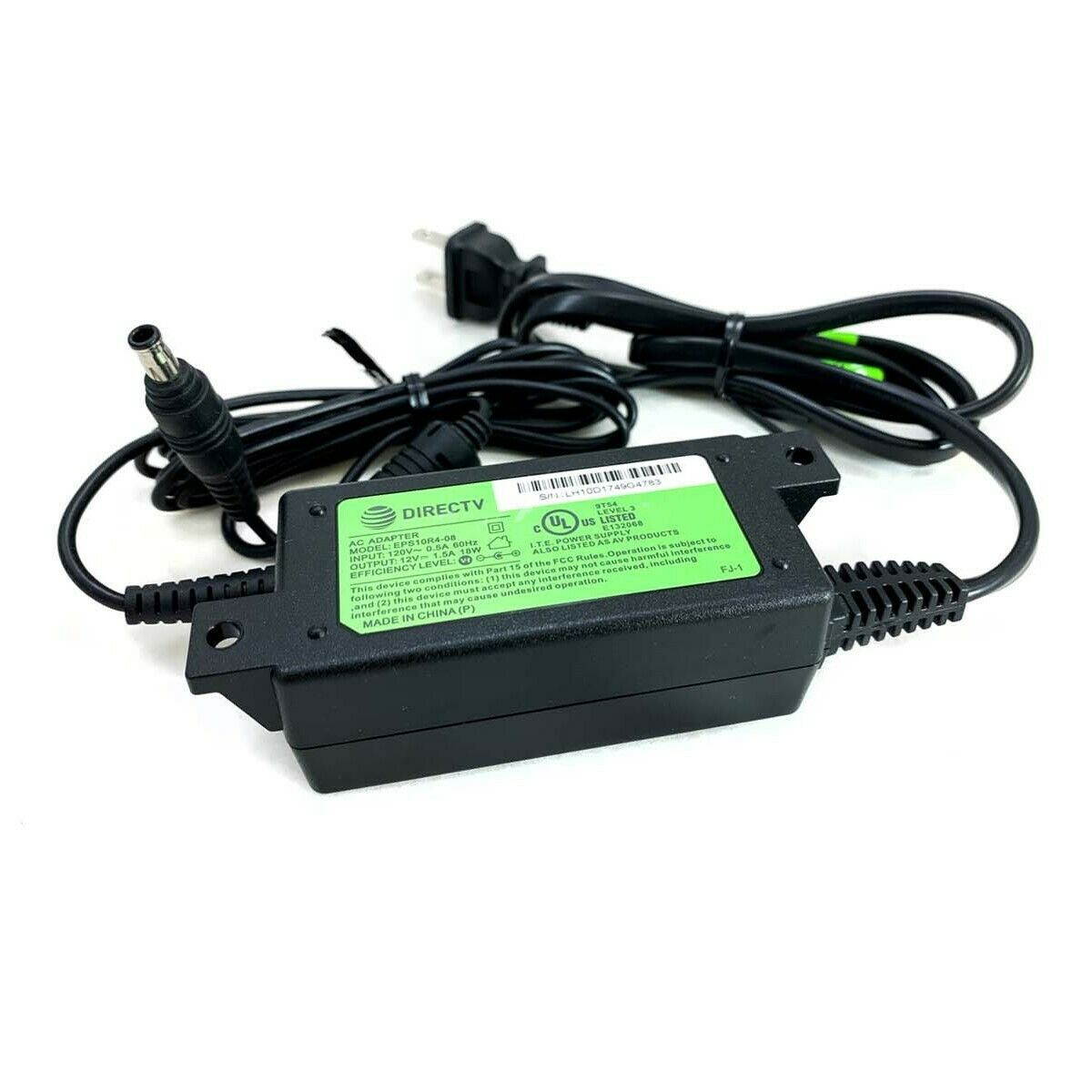 NEW Genuine Directv 12V 1.5A 18W AC Adapter Power Supply EPS10R0-15 EPS10R1-15 EPS10R3-15 EPS10R4-15 for At&t 4K Genie Mini Client Receiver H25  H25-100  H25-500  H25-700 C31 C31-700 Solid Black OEM