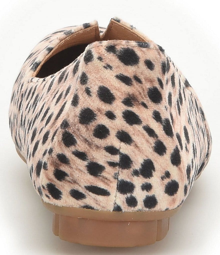 Born Sebra Leopard Print Fabric Slip-On Flats