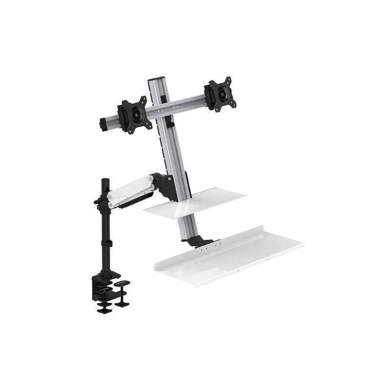Dual Monitor Arm for EFD - Silver