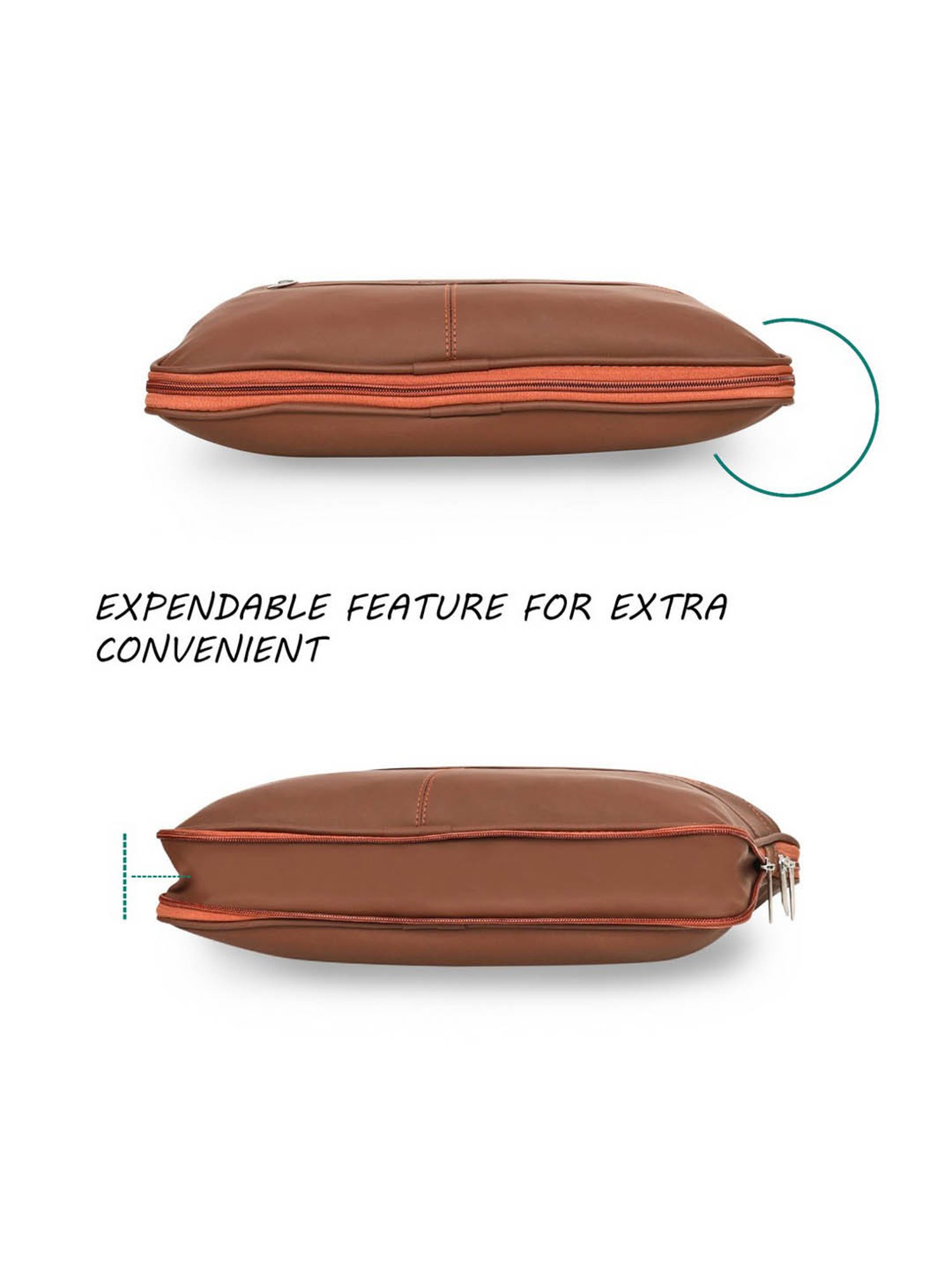 Priority Tan Synthetic Large Messenger Bag