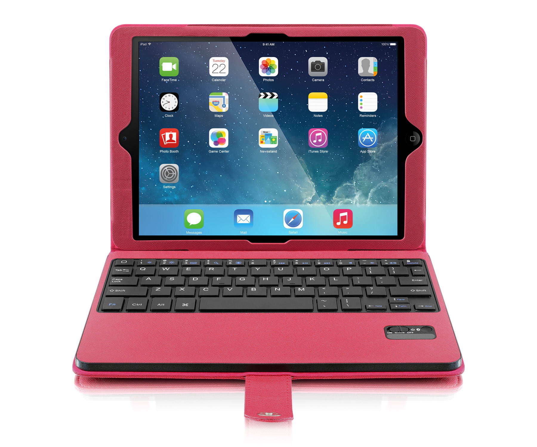 Bluetooth Folio iPad Air Red